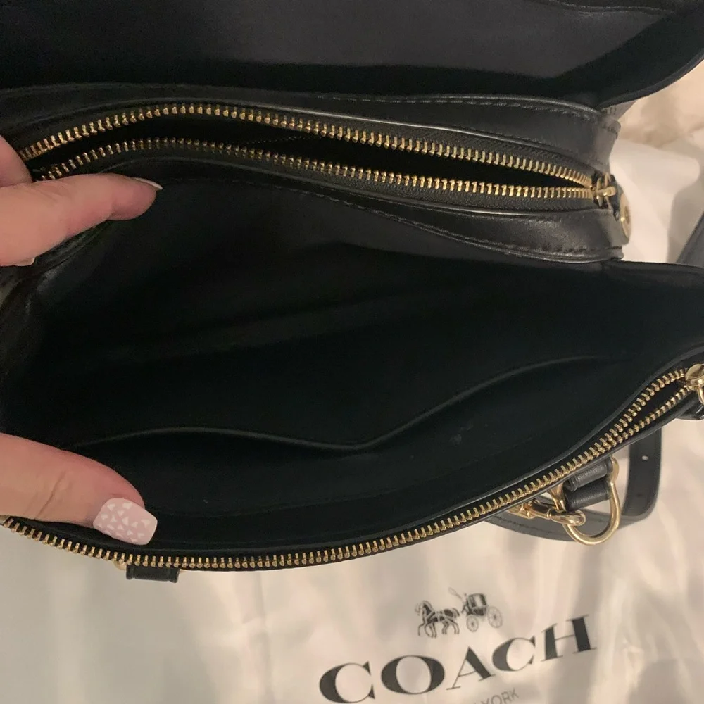 Coach Black Leather Satchel - Picture 6 of 6